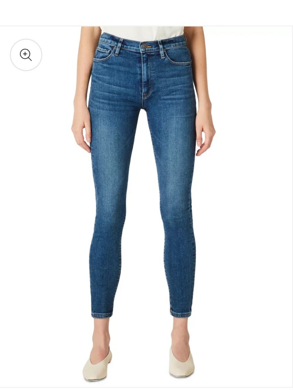 Hudson Premium Denim Barbara Strait Leg Cropped Jeans sz 26